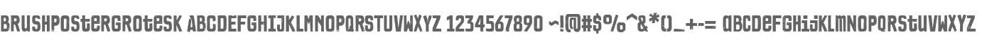 BrushPosterGrotesk