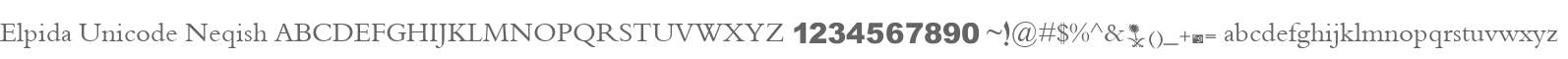 Elpida Unicode Neqish