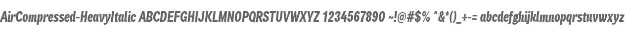AirCompressed-HeavyItalic