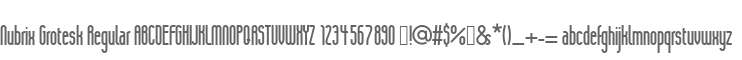 Nubrix Grotesk