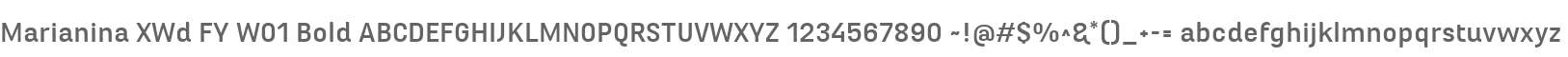Marianina XWd FY W01 Bold