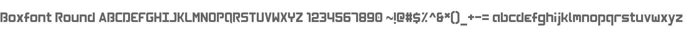 Boxfont Round