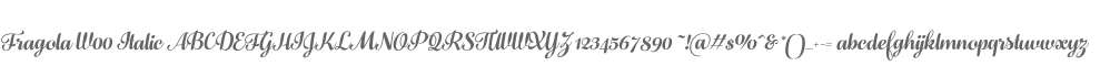 Fragola W00 Italic