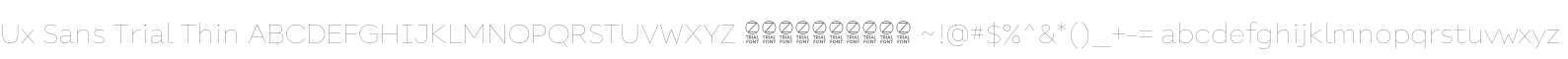 Ux Sans Trial Thin