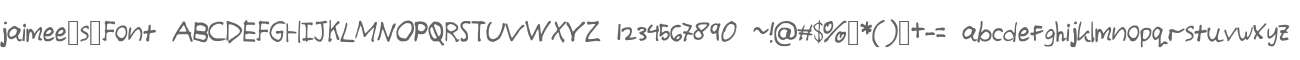 jaimee_s_Font