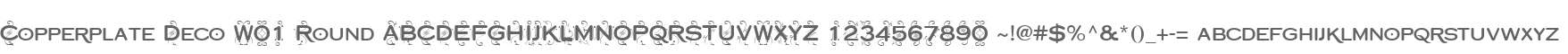Copperplate Deco W01 Round