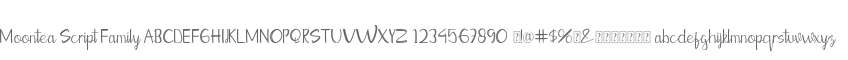 Moontea Script Family