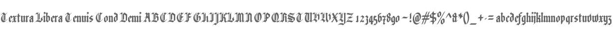 Textura Libera Tenuis Condensed