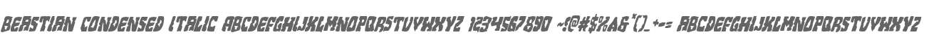 Beastian Condensed Italic