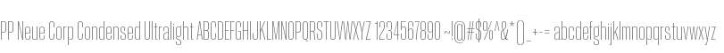 PP Neue Corp Condensed Ullight