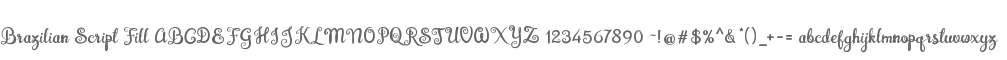 Brazilian Script Fill