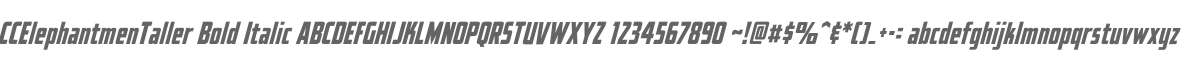 CCElephantmenTaller Bold Italic