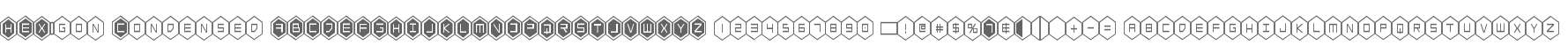 HEX:gon Condensed