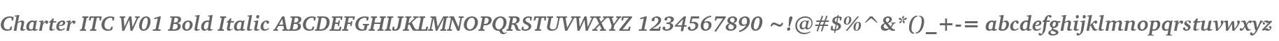 Charter ITC W01 Bold Italic