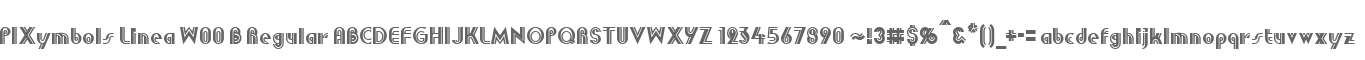 PIXymbols Linea W00 B Regular