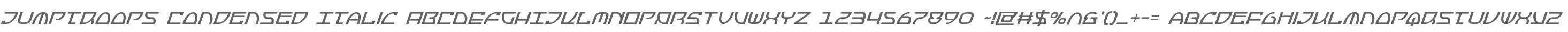 Jumptroops Condensed Italic