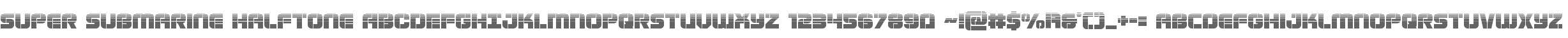 Super Submarine Halftone