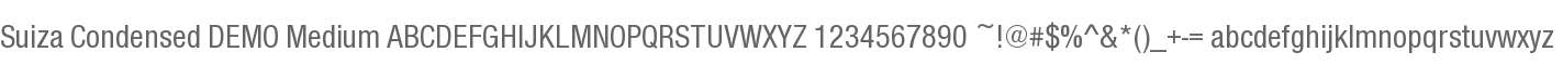 Suiza Condensed DEMO Medium