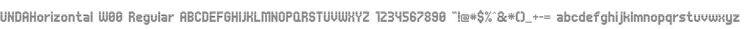 UNDAHorizontal W00 Regular