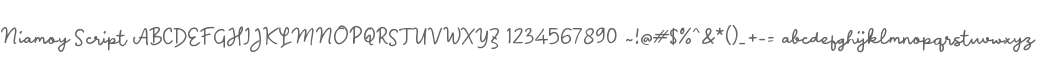 n Niamoy Script