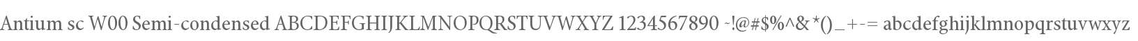 Antium sc W00 Semi-condensed