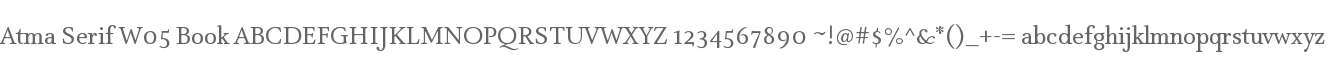 Atma Serif W05 Book