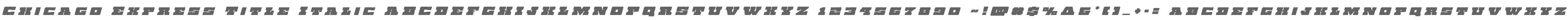 Chicago Express Title Italic