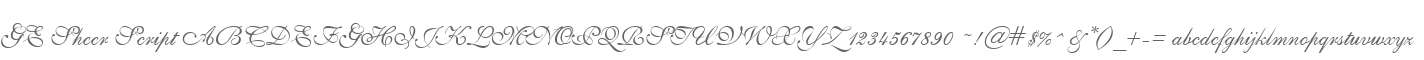 GE Sheer Script