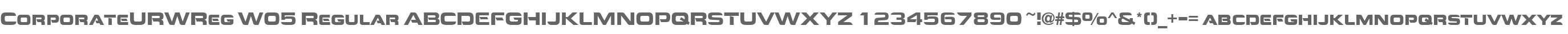 CorporateURWReg W05 Regular