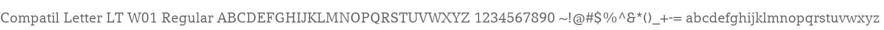 Compatil Letter LT W01 Regular