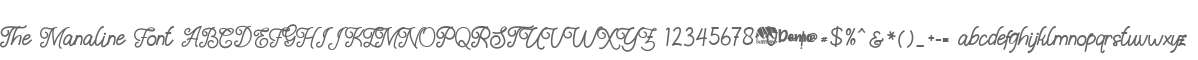The Manaline Font