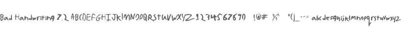 Bad Handwriting 7.2
