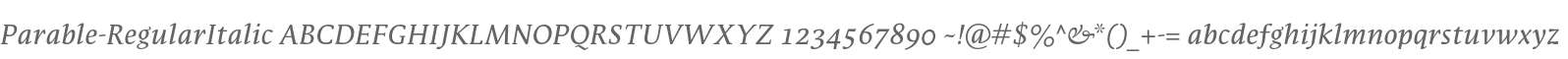 Parable-RegularItalic