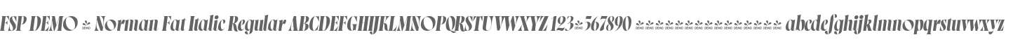 FSP DEMO - Norman Fat Italic