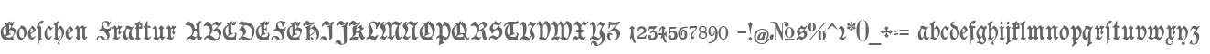 Goeschen Fraktur