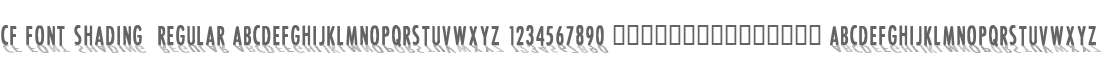 CF Font Shading  Regular