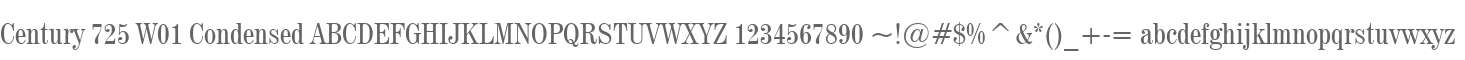 Century 725 W01 Condensed