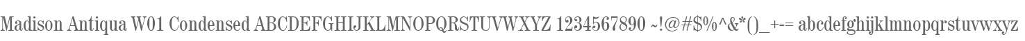 Madison Antiqua W01 Condensed