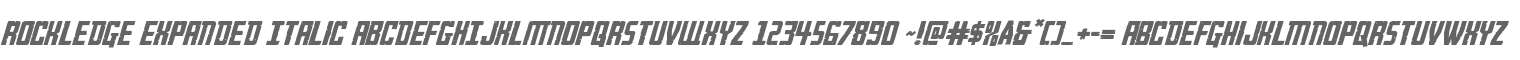 Rockledge Expanded Italic