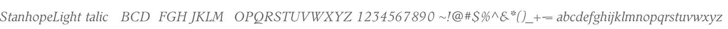 StanhopeLightItalic