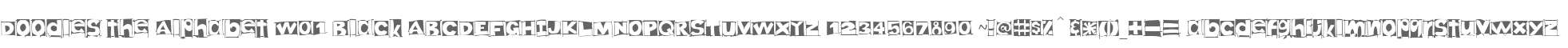 Doodles the Alphabet W01 Black