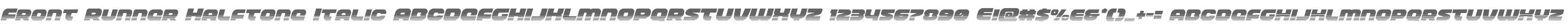 Front Runner Halftone Italic