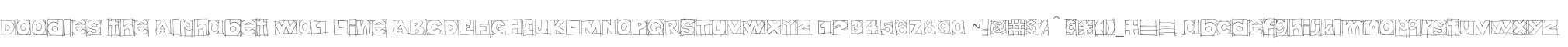 Doodles the Alphabet W01 Line