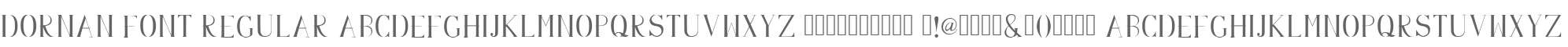 Dornan Font Regular
