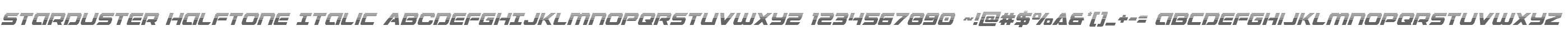 Starduster Halftone Italic