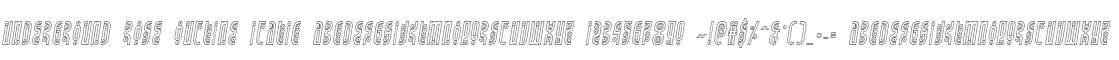 Underground Rose Outline Italic