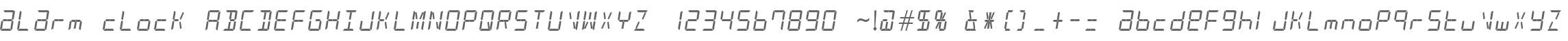 alarm clock