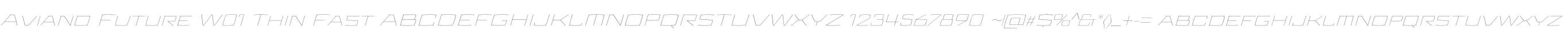 Aviano Future W01 Thin Fast