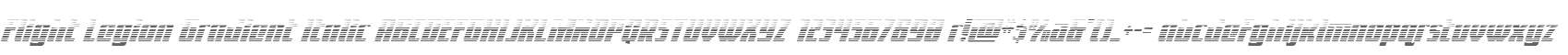 Flight Legion Gradient Italic