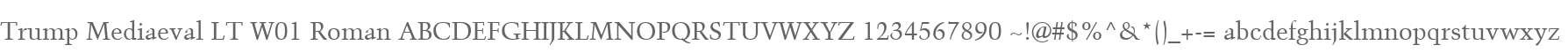 Trump Mediaeval LT W01 Roman